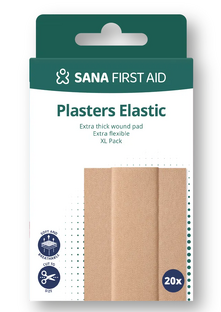 Sana First Aid Elastisch Wondpleister 20ST Sana First Aid Elastisch Wondpleister 20ST