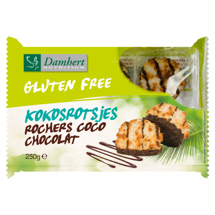 Damhert Kokosrotsjes Chocolade 250GR 