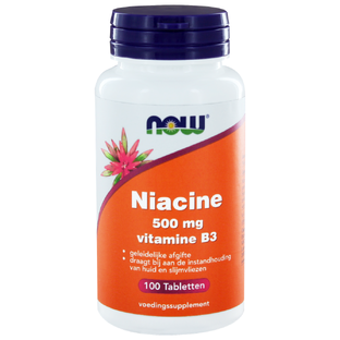NOW Niacine Vitamine B3 Tabletten 100ST