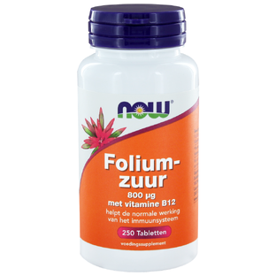NOW Foliumzuur 800 μg Tabletten 250ST