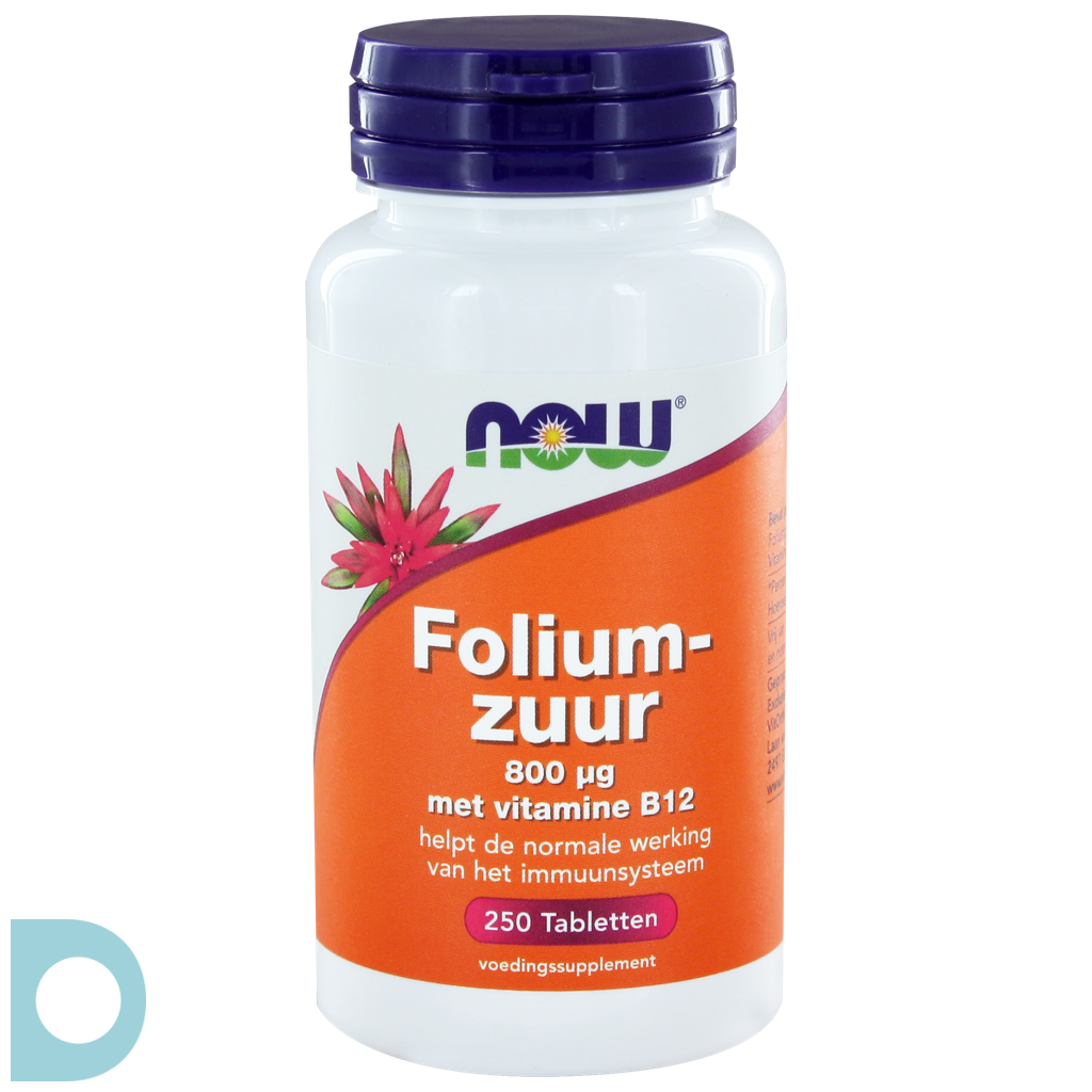 NOW Foliumzuur 800 μg Tabletten kopen Online Drogist