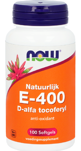 NOW E-400 D-Alpha Tocopherol Capsules 100ST  NOW E-400 D-Alpha Tocopherol Capsules 100ST