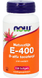 NOW E-400 D-Alpha Tocopherol Capsules 100ST  NOW E-400 D-Alpha Tocopherol Capsules 100ST