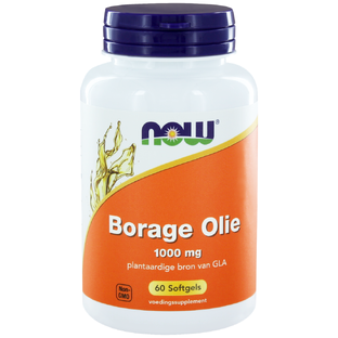 NOW Borage Olie 1000mg Capsules 60ST NOW Borage Olie 1000mg Capsules 60ST