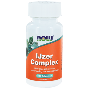 NOW IJzer Complex Tabletten 100ST NOW IJzer Complex Tabletten 100ST