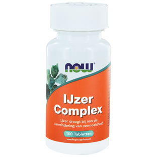 NOW IJzer Complex Tabletten 100ST