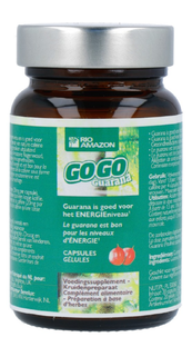Rio Amazon Guarana Gogo Guarana 20 capsules 20CP Rio Amazon Guarana Gogo Guarana 20 capsules 20CP
