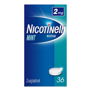Nicotinell Zuigtablet Mint 2 mg - voor stoppen met roken 36ST
