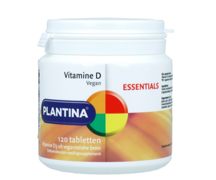 Plantina Essentials Vitamine D Tabletten 120TB Plantina Essentials Vitamine D Tabletten 120TB