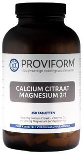 Proviform Calcium & Magnesium Citraat 2:1 Tabletten 250TB