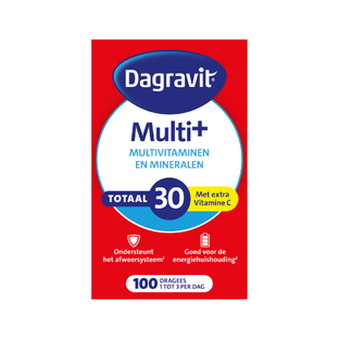 Dagravit Totaal 30 Multivitamen en Mineralen Dragees 100ST Dagravit Totaal 30 Multivitamen en Mineralen Dragees 100ST