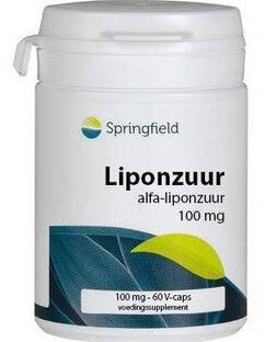 Springfield Alpha Liponzuur 100mg vegetaische Capsules 60CP