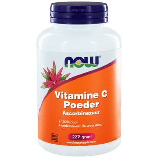 NOW Vitamine C Poeder 100% Ascorbinezuur 227GR  NOW Vitamine C Poeder 100% Ascorbinezuur 227GR