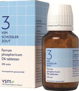 Vsm Schussler Celzout Nr.3 Ferrum Phosphoricum D6 Tabletten 200TB