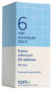 Vsm Schussler Celzout No.6 Kalium Sulfuricum D6 Tabletten 200TB