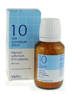 Vsm Schussler No.10 Natrium Sulfuricum D12 Tabletten 200TB