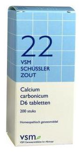Vsm Schussler Celzout Nr.22 Calcium Carbonicum D6 Tabletten 200TB