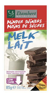 Damhert Minder Suikers Chocoladetablet Melk 85GR