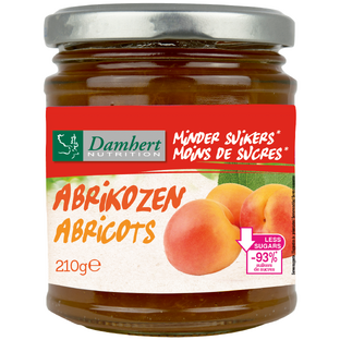 Damhert Low Carb Confituur Abrikozen 210GR Damhert Low Carb Confituur Abrikozen 210GR
