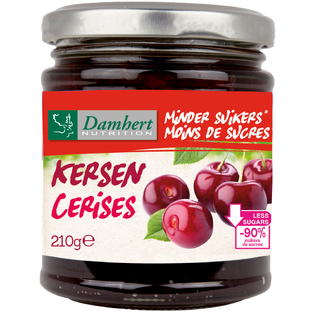 Damhert Low Carb Confituur kersen 210GR Damhert Low Carb Confituur kersen 210GR