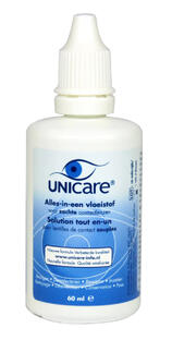 Unicare Alles-in-een Vloeistof Voor Zachte Contactlenzen 60 ml 60ML