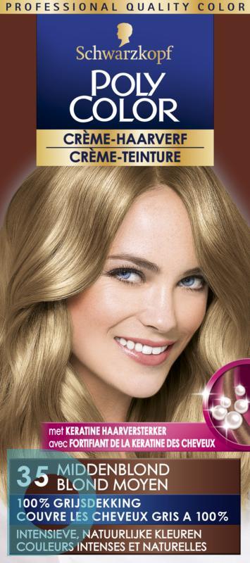 gevolgtrekking Kneden Samuel Poly Color Crème Haarverf 35 Midden Blond 90ml