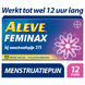 Aleve Feminax bij Menstruatiepijn Tabletten 12TB Vorkant verpakking Feminax Aleve Feminax bij Menstruatiepijn Tabletten 12TB Vorkant verpakking Feminax