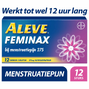 Aleve Feminax bij Menstruatiepijn Tabletten 12TBVorkant verpakking Feminax