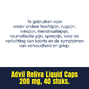 Advil Reliva Liquid-Caps 200 mg voor pijn en koorts 40CP5