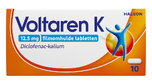 Voltaren K 12,5 mg pijnstiller Filmomhulde Tabletten Diclofenac-Kalium 10TB