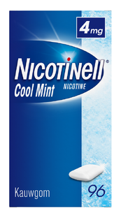 Nicotinell Kauwgom Cool Mint 4mg -  voor stoppen met roken 96ST