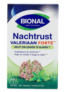 Bional Nachtrust Valeriaan Forte Capsules 60CP Bional Nachtrust Valeriaan Forte Capsules 60CP