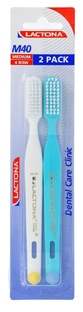 Lactona Tandenborstel M40 Nylon Medium Duo 2ST Lactona Tandenborstel M40 Nylon Medium Duo 2ST