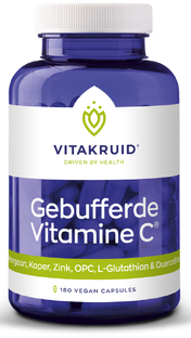 Vitakruid Gebufferde Vitamine C met oa Zink OPC Quercetine 180CP Vitakruid Gebufferde Vitamine C met oa Zink OPC Quercetine 180CP