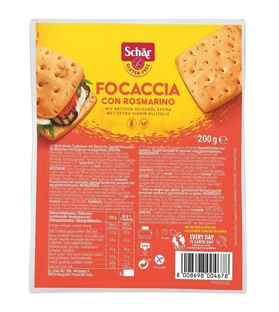 Schar Focaccia Rozemarijn Glutenvrij 200GR