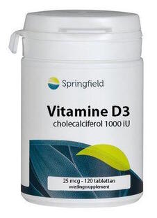 Springfield Vitamine D3 1000iu 120TB