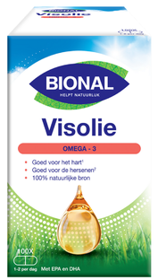 Bional Visolie Omega-3 Vetzuren Capsules 100CP  Bional Visolie Omega-3 Vetzuren Capsules 100CP