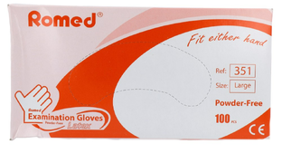 Romed Handschoen Latex Poedervrij Large 100ST Romed Handschoen Latex Poedervrij Large 100ST