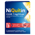 Niquitin Clear Pleisters 7mg Stap 3 7ST Niquitin Clear Pleisters 7mg Stap 3 7ST