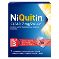 Niquitin Clear Pleisters 7mg Stap 3 7ST Niquitin Clear Pleisters 7mg Stap 3 7ST