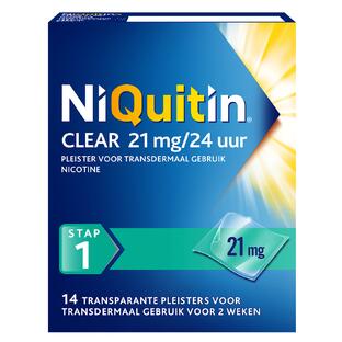 Niquitin Clear Pleisters 21mg Stap 1 14ST