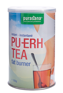 Purasana Vegan Pu-erh Thee Instant 200GR Purasana Vegan Pu-erh Thee Instant 200GR