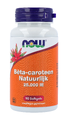 NOW Bèta-caroteen Natuurlijk 25.000 IE Softgels 90ST NOW Bèta-caroteen Natuurlijk 25.000 IE Softgels 90ST