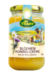 De Traay Bloemenhoning Crème 450GR