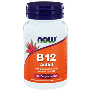 NOW B-12 Actief Zuigtabletten 100TB NOW B-12 Actief Zuigtabletten 100TB