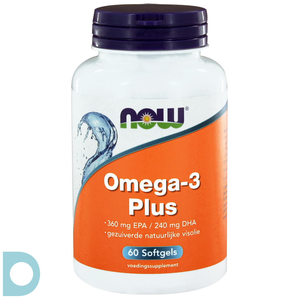 NOW Omega-3 Plus Softgels 60ST | voordelig online kopen De Online Drogist