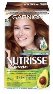 Garnier Nutrisse Crème Permanente Haarverf 5.4 Licht Koperbruin 1ST