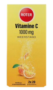Roter Vitamine C 1000mg Sinaasappel Abrikoos Bruistabletten 40ST Roter Vitamine C 1000mg Sinaasappel Abrikoos Bruistabletten 40ST