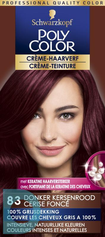 Hou op Toevoeging Kan worden genegeerd Poly Color Crème Haarverf 83 Donker Kersenrood 90ml