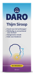 Daro Thijmsiroop 200ML Daro Thijmsiroop 200ML